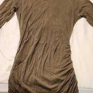 Sofia by Sofia Vergara Brown Tunic Top